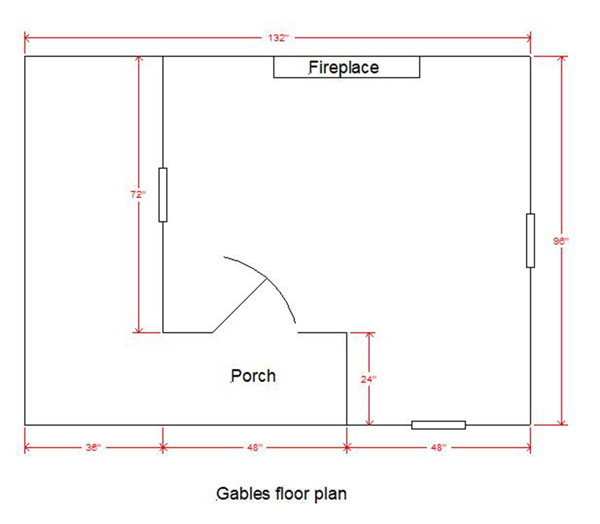 playhouse floor plan for the Gables