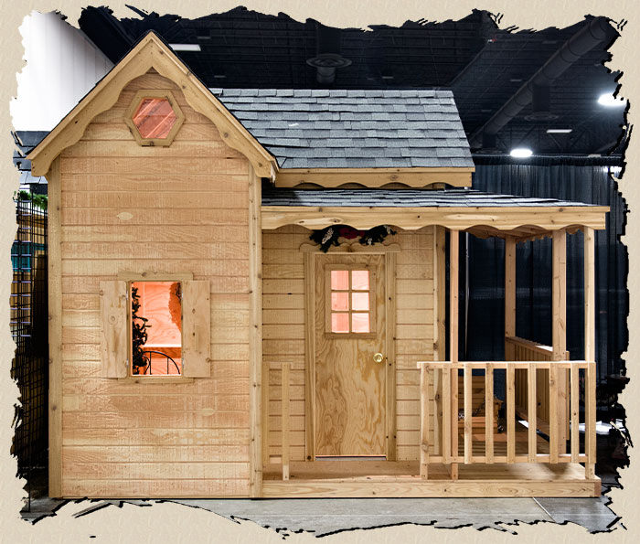 Image of a childs playhouse