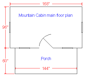 cabin lower floorplan
