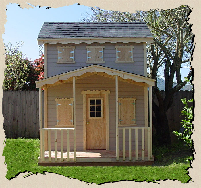 The Condo wood playhouse for your garden
