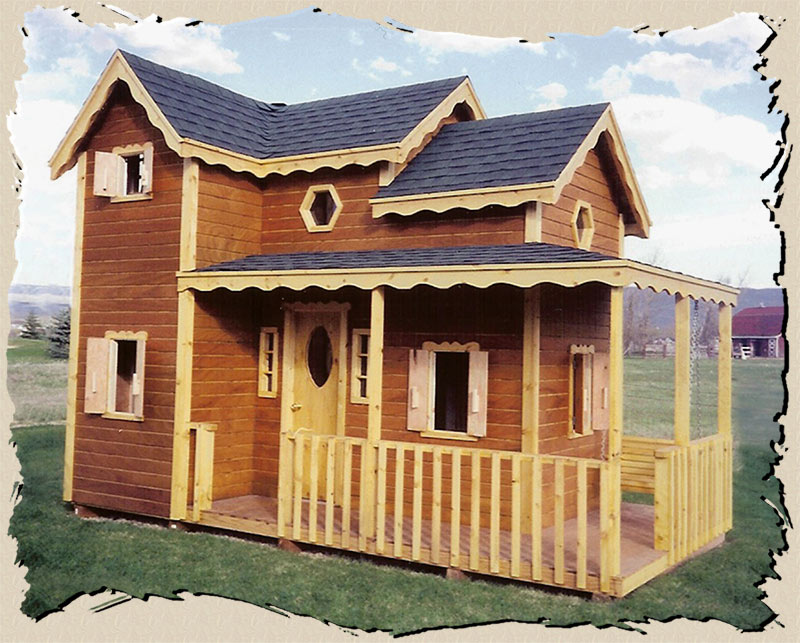 wooden playhouse floor plans