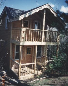 custom double deck playhouse