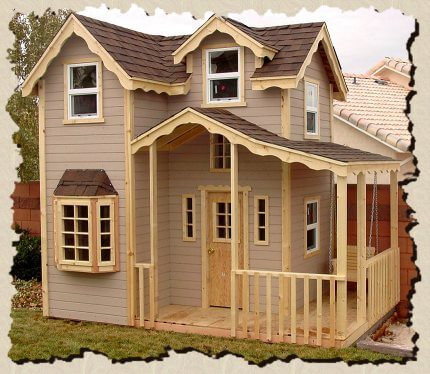 wooden playhouses for outside