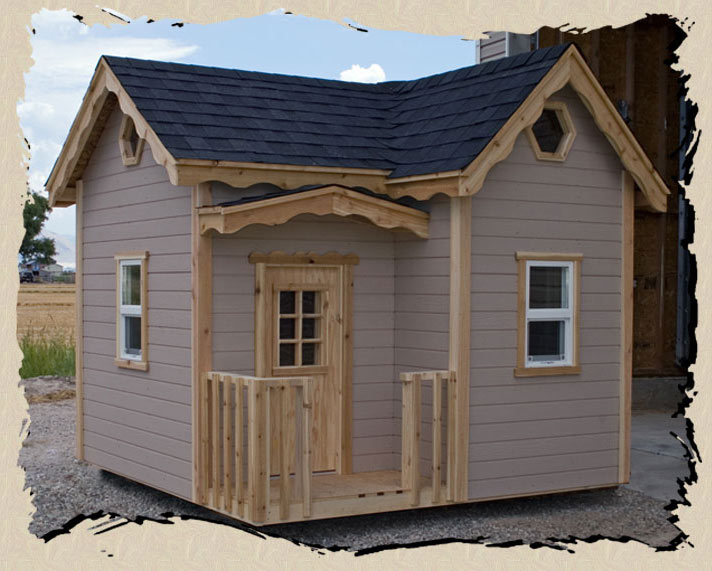 Build a affordable wooden playhouses from plans