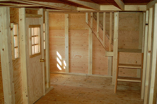 interior image of kids staircase for playhouse