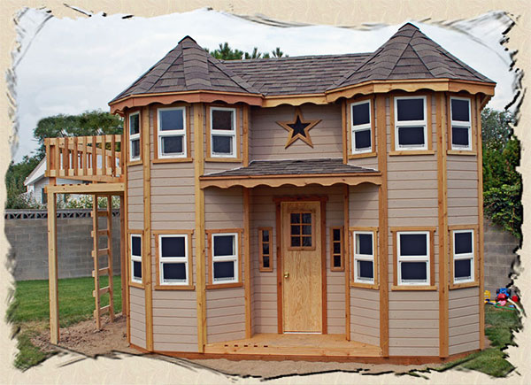 wooden playhouse plans